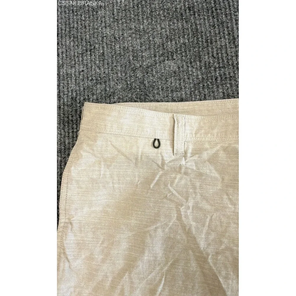 Eddie Bauer Men's Tan Specialty Dyed‎ Cotton Slub Utility Shorts Sz 38